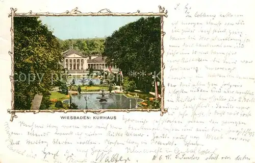 AK / Ansichtskarte Wiesbaden Kurhaus Kat. Wiesbaden