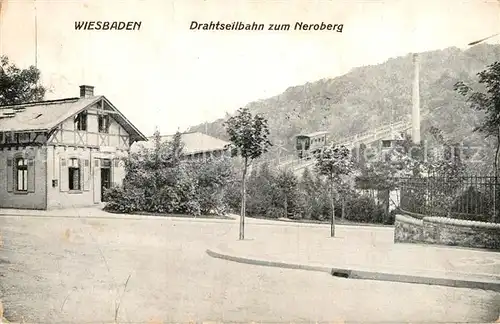 AK / Ansichtskarte Wiesbaden Drahtseilbahn Neroberg Kat. Wiesbaden