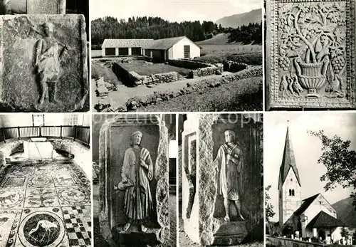 AK / Ansichtskarte St Peter Klagenfurt Ausgrabungen von Teurnia im Holz und Kirche Kat. Klagenfurt