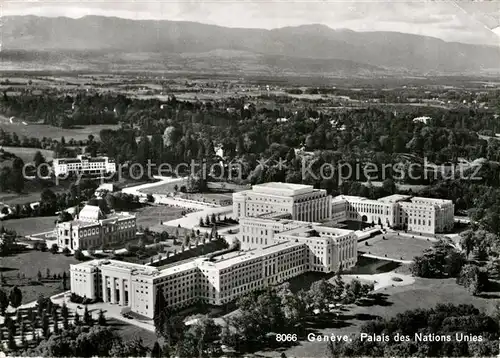 AK / Ansichtskarte Geneve GE Palais des Nations Unies vue aerienne Kat. Geneve