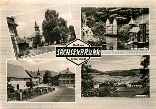 AK / Ansichtskarte Sachsenbrunn Waltersruh Sachsendorf Gesamtansicht  Kat. Sachsenbrunn