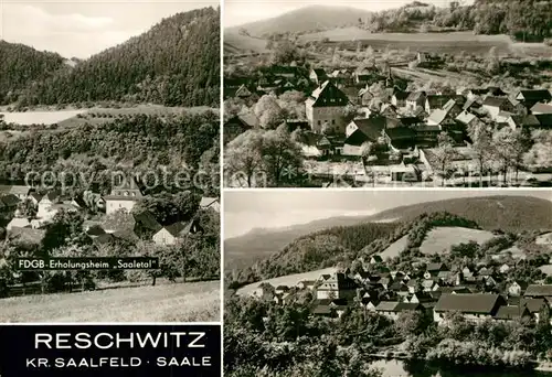 AK / Ansichtskarte Reschwitz Erholungsheim Panorama Teilansicht  Kat. Saalfelder Hoehe