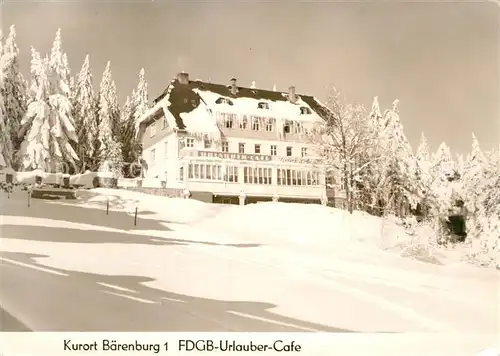 AK / Ansichtskarte Baerenburg Sachsen Urlauber Cafe Kat. Altenberg