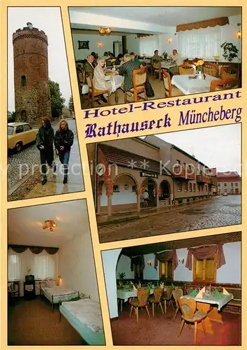 AK / Ansichtskarte Muencheberg Hotel Restaurant Rathauseck Kat. Muencheberg