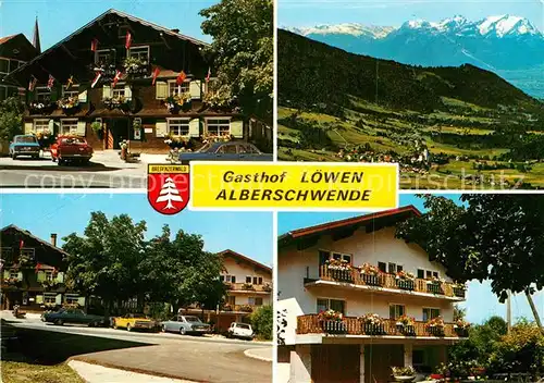 AK / Ansichtskarte Alberschwende Gasthof Loewen Teilansicht Panorama  Kat. Alberschwende