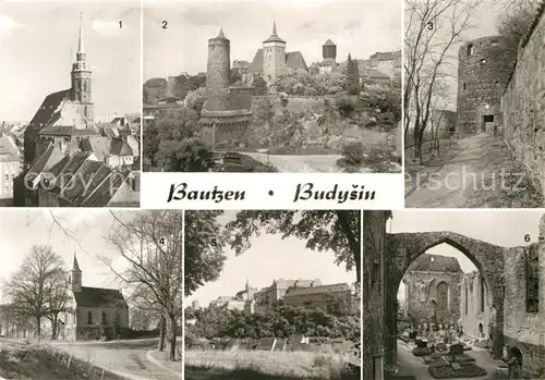 AK / Ansichtskarte Bautzen Petridom Alte Wasserkunst Alte Stadtbefestigung Kapelle Proitschenberg Ruine der Nikolaikirche Kat. Bautzen