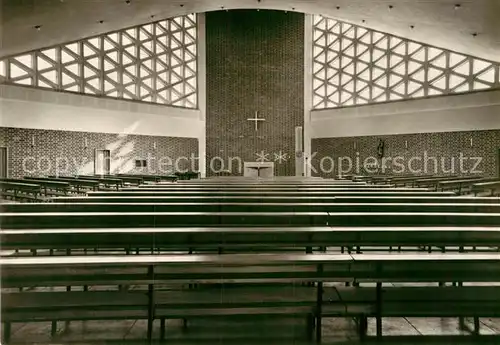 AK / Ansichtskarte Rostock Mecklenburg Vorpommern Neue kath Kirche Inneres Kat. Rostock