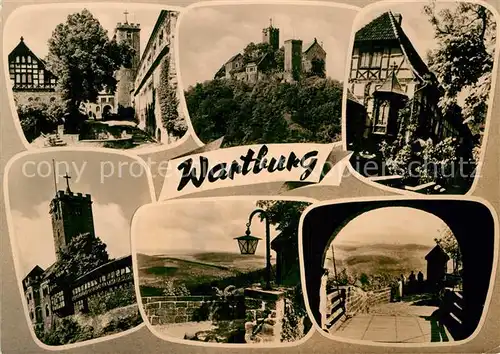 AK / Ansichtskarte Wartburg Eisenach Burg Teilansichten Kat. Eisenach