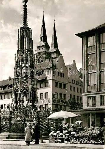 AK / Ansichtskarte Nuernberg Schoener Brunnen Kat. Nuernberg