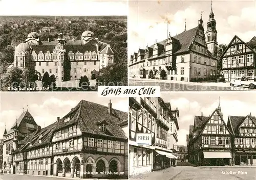 AK / Ansichtskarte Celle Niedersachsen Schloss Rathaus Stechbahn Museum Grosser Plan Kat. Celle
