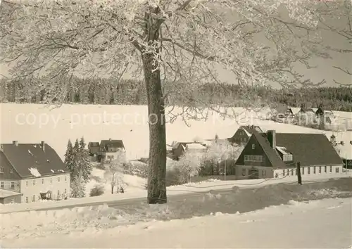 AK / Ansichtskarte Tellerhaeuser Wintermotiv Kat. Breitenbrunn Erzgebirge