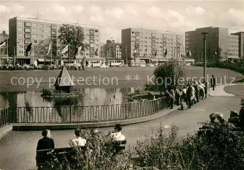 AK / Ansichtskarte Leipzig Georgiring mit Schwanenteich Kat. Leipzig