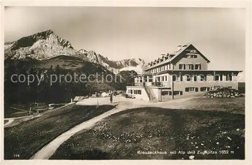 AK / Ansichtskarte Kreuzeckhaus Alp Zugspitze Kat. Garmisch Partenkirchen