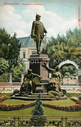 AK / Ansichtskarte Wiesbaden Bismarck Denkmal  Kat. Wiesbaden