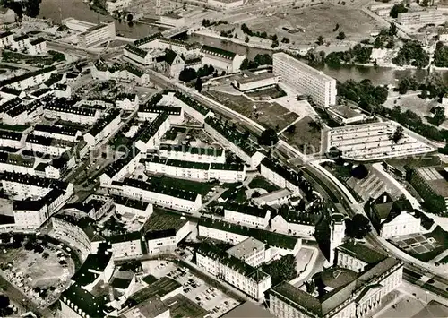 AK / Ansichtskarte Kassel Fliegeraufnahme Museum Friedericianum REgierung Fulda  Kat. Kassel