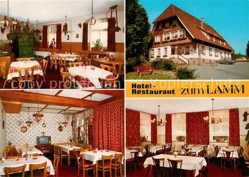 AK / Ansichtskarte Guendelwangen Hotel Restaurant zum Lamm Gaststube Aussenansicht Kat. Bonndorf