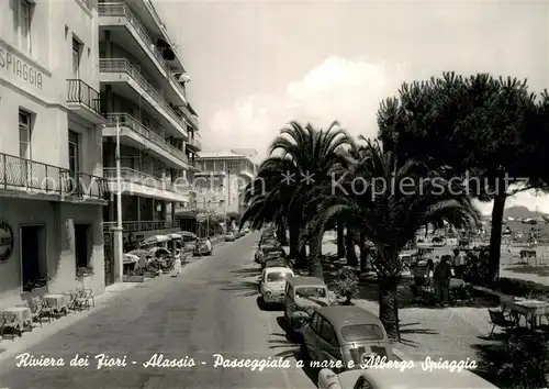 AK / Ansichtskarte Alassio Strandpromenade Strandhotel  Kat. 