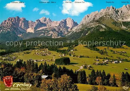 AK / Ansichtskarte Going Wilden Kaiser Tirol Fliegeraufnahme Prama Kat. Going am Wilden Kaiser