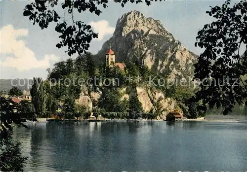 AK / Ansichtskarte Traunkirchen am Traunsee mit Traunstein  Kat. Traunkirchen