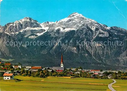 AK / Ansichtskarte Schlitters Tirol gegen Rofangebirge Zillertal Kat. Schlitters
