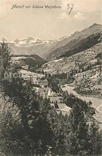 AK / Ansichtskarte Mareit Sterzing Suedtirol Panorama Alpen mit Schloss Wolfsthurn