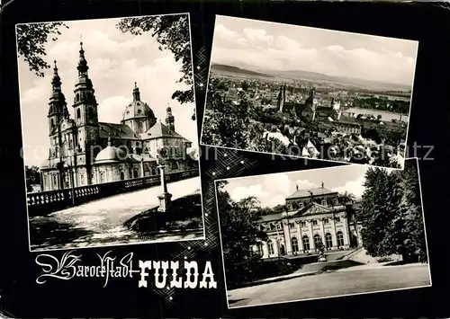 AK / Ansichtskarte Fulda Teilansichten Barockstadt Kirche Schloss Kat. Fulda