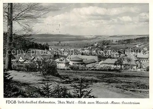 AK / Ansichtskarte Bad Liebenstein FDGB Volksheilbad Blick zum Heinrich Mann Sanatorium Kat. Bad Liebenstein