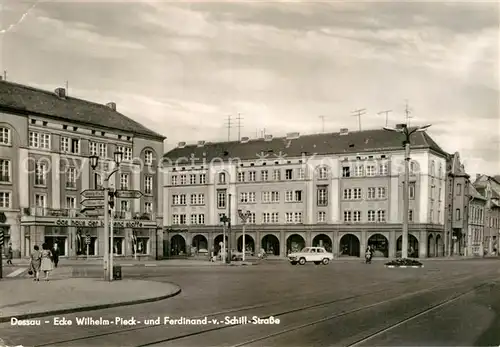 AK / Ansichtskarte Dessau Rosslau Wilh Pieck und Ferdinand von Schill Strasse Kat. Dessau Rosslau
