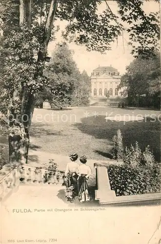 AK / Ansichtskarte Fulda Partie mit Orangerie im Schlossgarten Kat. Fulda