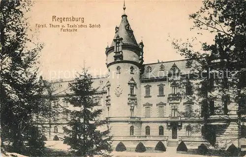 AK / Ansichtskarte Regensburg Fuerstl Thurn und Taxisches Schloss Parkseite Kat. Regensburg
