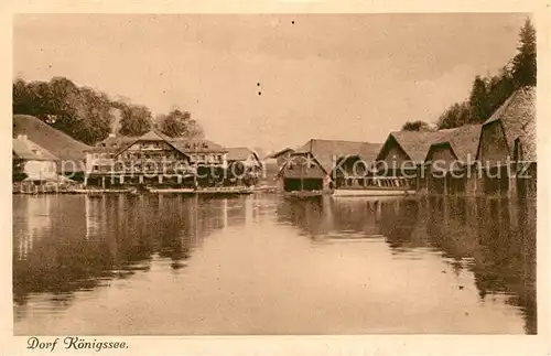 AK / Ansichtskarte Koenigssee Dorfpartie