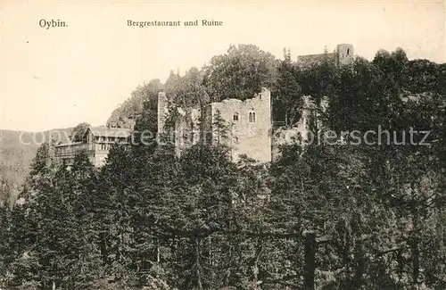 AK / Ansichtskarte Oybin Bergrestaurant und Ruine Kat. Kurort Oybin