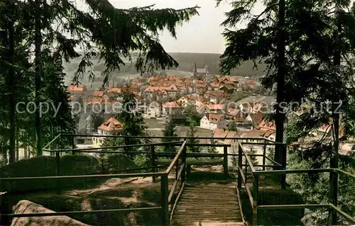 AK / Ansichtskarte Bischofsgruen Blick vom Huegelfelsen Kat. Bischofsgruen