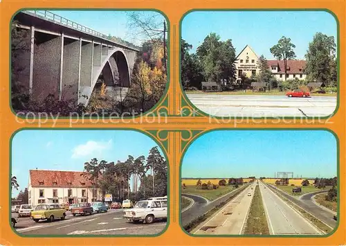 AK / Ansichtskarte Hermsdorf Erzgebirge Hermsdorfer Kreuz Teufelstalbruecke   Kat. Hermsdorf Osterzgebirge