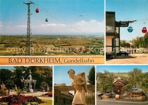 AK / Ansichtskarte Bad Duerkheim Gondelbahn  Winzer Denkmal Kat. Bad Duerkheim