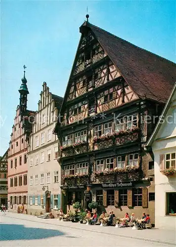 AK / Ansichtskarte Dinkelsbuehl Deutsches Haus Fachwerk Kat. Dinkelsbuehl