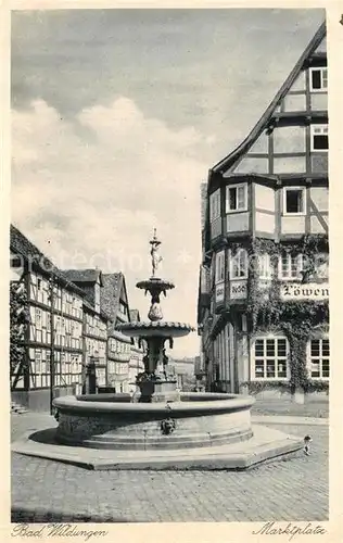 AK / Ansichtskarte Bad Wildungen Marktplatz Kat. Bad Wildungen