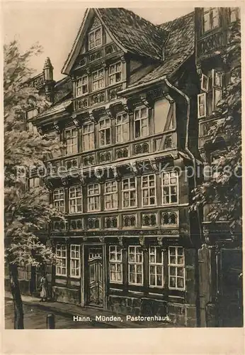 AK / Ansichtskarte Hann. Muenden Pastorenhaus Kat. Hann. Muenden