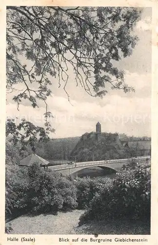 AK / Ansichtskarte Halle Saale Burgruine Giebichenstein Kat. Halle