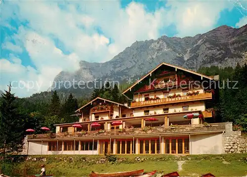 AK / Ansichtskarte Hintersee Berchtesgaden Seehotel Gamsbock Kat. Berchtesgaden