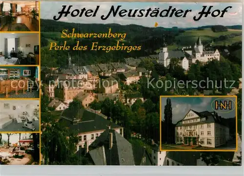 AK / Ansichtskarte Schwarzenberg Erzgebirge Hotel Neustaetter Hof  Panorama Zimmer Fitnessraum Bar Kat. Schwarzenberg