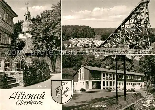 AK / Ansichtskarte Altenau Harz Kirche Gr Altenau Schanze Kurmittelhaus Kat. Altenau