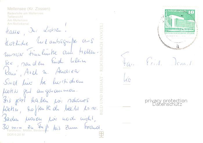 AK / Ansichtskarte Mellensee Badestrand Mellensee Teilansicht