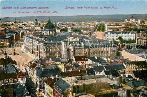 AK / Ansichtskarte Berlin Blick vom Rathausturm  Kat. Berlin