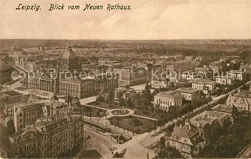 AK / Ansichtskarte Leipzig Blick vom Neuen Rathaus Kat. Leipzig