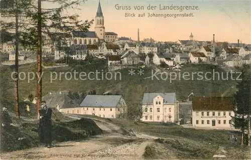 AK / Ansichtskarte Johanngeorgenstadt Blick von der Landesgrenze auf die Stadt Kat. Johanngeorgenstadt