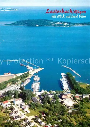 AK / Ansichtskarte Lauterbach Ruegen Fliegeraufnahme Insel Vilm  Kat. Putbus