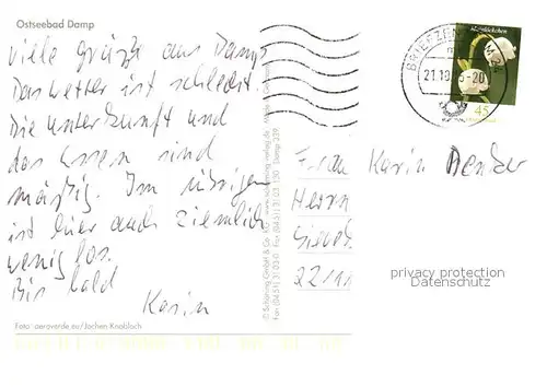 AK / Ansichtskarte Damp Ostseebad Fliegeraufnahme