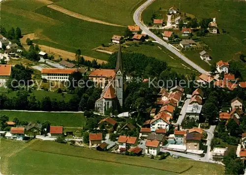 AK / Ansichtskarte Teisnach Fliegeraufnahme Pfarrkirche Kat. Teisnach