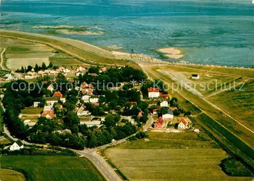 AK / Ansichtskarte Deichhausen Buesum Fliegeraufnahme Kat. Buesumer Deichhausen